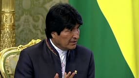 Le président bolivien, Evo Morales, en visite officielle à Moscou, le 2 juillet 2013.