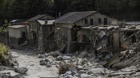 La ville de Tende (Alpes-Maritimes) après les inondations le 7 octobre