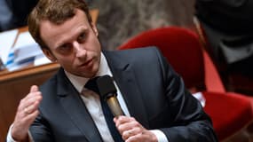 Le ministre de l'Economie Emmanuel Macron à l'Assemblée nationale mardi 9 décembre