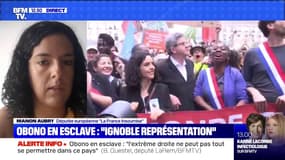 Couverture de Valeurs Actuelles: Manon Aubry (LFI) dénonce une "opération qui vise à salir Danièle Obono et à la détruire"