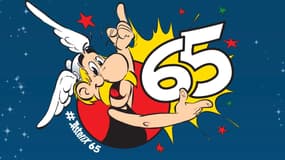 Le logo des 65 ans d'Astérix