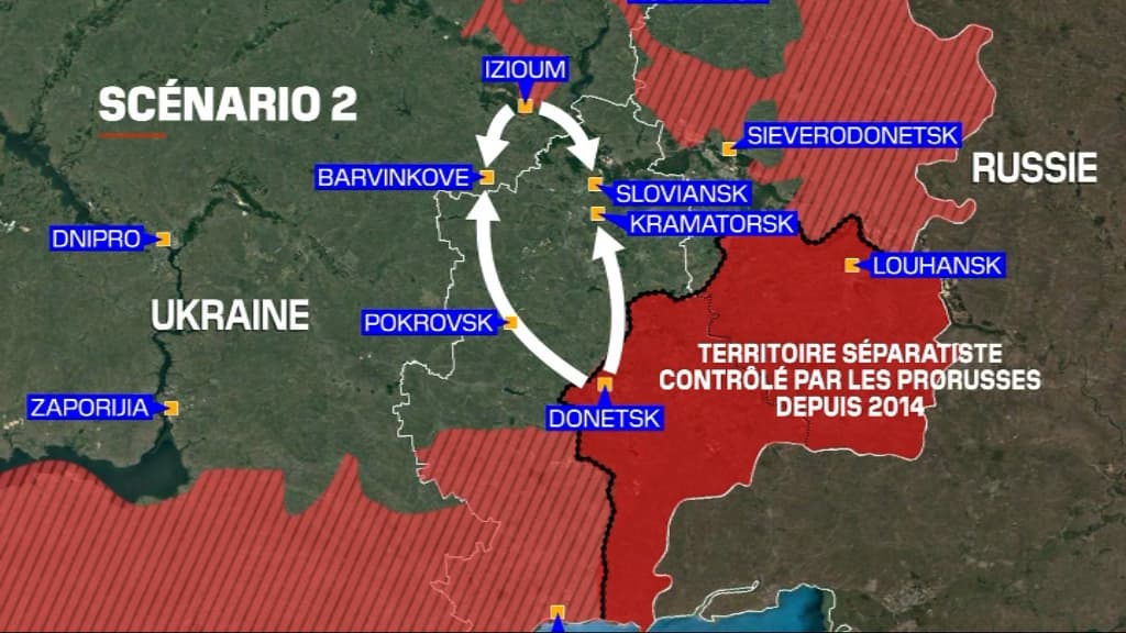 Le deuxième scénario de l'offensive dans le Donbass. Le deuxième scénario de l'offensive dans le Donbass.