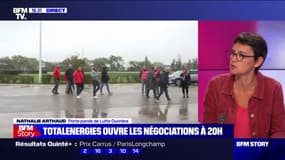 Nathalie Arthaud: "On devrait réquisitionner les profits de TotalEnergies et d'Esso"