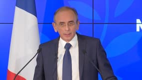 Eric Zemmour s'exprime après le second tour de l'élection présidentielle, le 24 avril 2022.