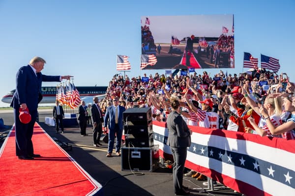 Donald Trump en meeting à Waco, Texas, le 25 mars 2023 