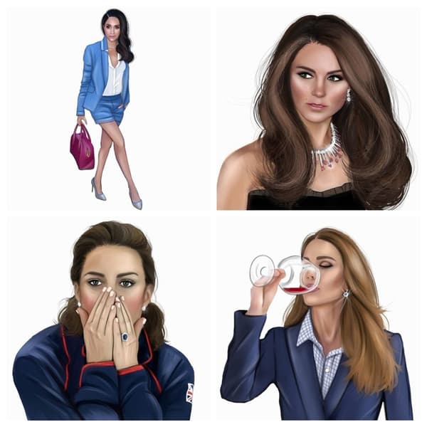 Des emojis Meghan Markle et Kate Middleton