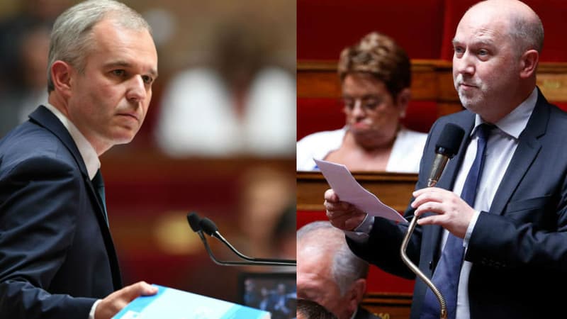 François de Rugy et Denis Baupin à l'Assemblée nationale.