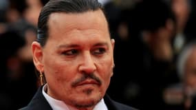 L'acteur américain Johnny Depp sur le tapis rouge du festival de Cannes, le 16 mai 2023