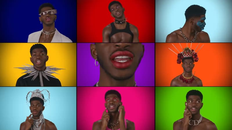 Lil Nas X dans le clip de la version a cappella de "Montero"