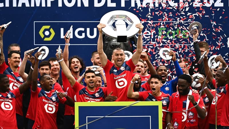 Ligue 1: le LOSC a reçu son trophée au domaine de Luchin