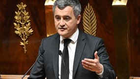Le ministre français de la Justice Gérald Darmanin, à l'Assemblée nationale à Paris, le 17 mars 2025.