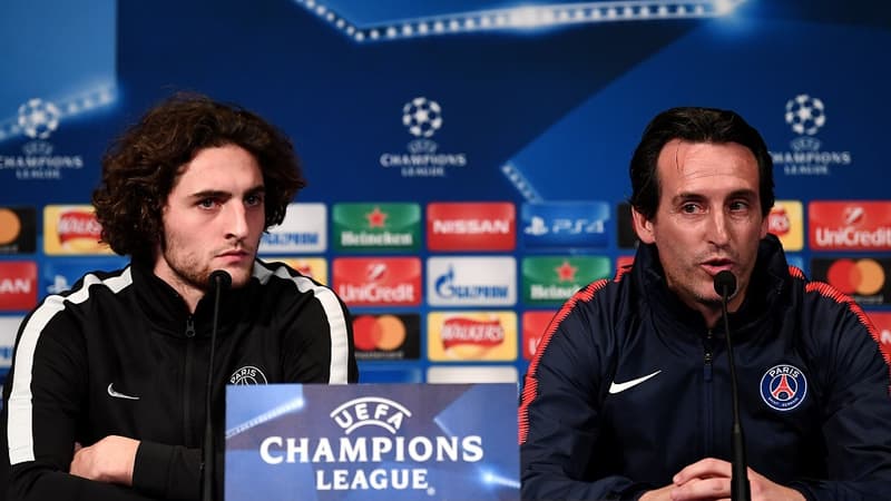 Adrien Rabiot et Unai Emery
