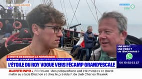 L'Étoile du Roy  vogue vers Fécamp Grand'Escale