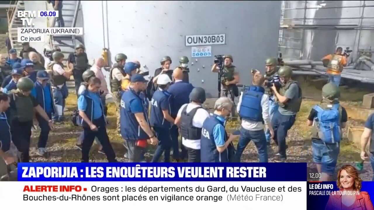 Centrale nucléaire de Zaporijia après plusieurs heures d'inspection