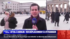 Gabriel Attal en visite à Berlin pour son premier déplacement à l'étranger en tant que Premier ministre