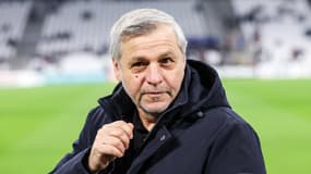 L'entraîneur lillois, Bruno Genesio, lors du match OM-Lille en Coupe de France, le 14 janvier 2025