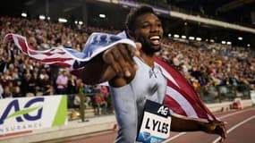 Noah Lyles lors du meeting de Bruxelles de la Ligue de diamant, le 6 juin 2019