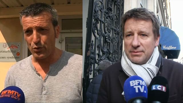 Les eurodéputés Edouard Martin et Yannick Jadot.