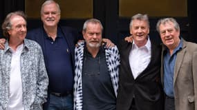 La bande des Monty Python: de gauche à droite, Eric Idle, John Cleese, Terry Gilliam, Michael Palin, et Terry Jones.
