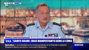 Sainte-Soline:  "J’ai une pensée pour les blessés", affirme Christian Rodriguez, directeur général de la Gendarmerie nationale