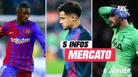 Dembélé, Lloris, Coutinho... Les 5 infos mercato du 6 janvier à la mi-journée