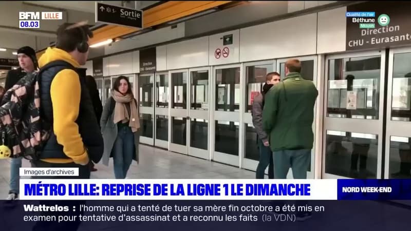 Lille : reprise de la ligne 1 du métro tous les dimanches