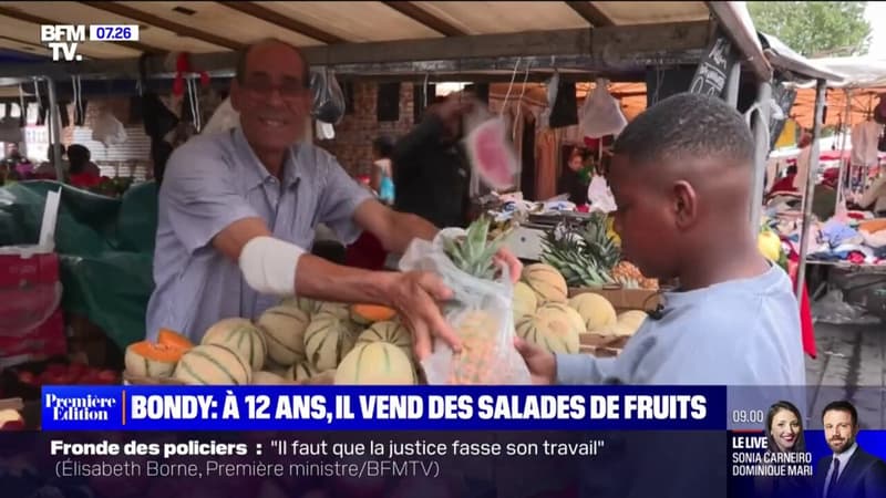 Bondy: à 12 ans, Wassim vend des plateaux de fruits pour gagner de l'argent de poche