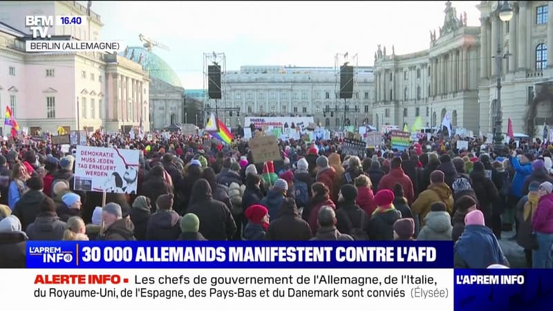 Allemagne: 30.000 personnes rassemblées dans les rues, ce dimanche, pour protester contre la montée de l'extrême droite