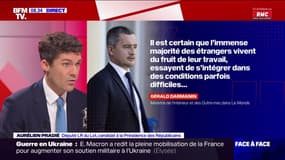 Régularisation des travailleurs sans-papiers: Aurélien Pradié "totalement défavorable" à ce qu'il nomme une "régularisation massive" 