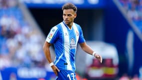 Martin Braithwaite avec l'Espanyol Barcelone, en 2022.