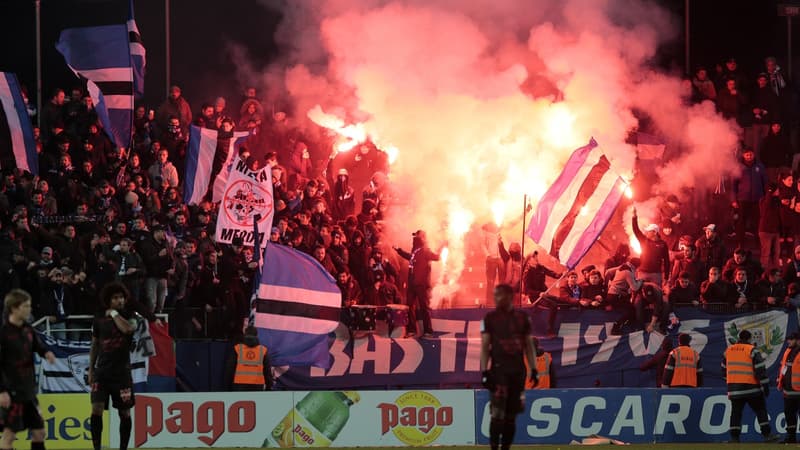 Les supporters de Bastia