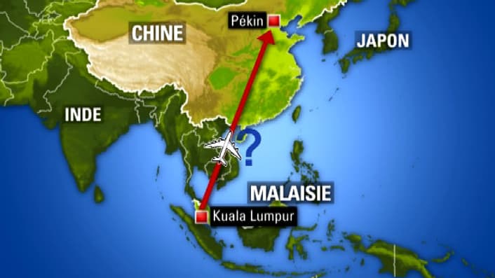 L'avion de Malaysia Airlines a disparu des écrans radars près de l'espace aérien vietnamien. L'avion de Malaysia Airlines a disparu des écrans radars près de l'espace aérien vietnamien.