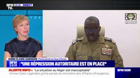 Niger: "La communauté internationale est unie pour demander le retour à l'ordre constitutionnel et la libération du président Bazoum", affirme Anne-Claire Legendre (Quai d'Orsay)