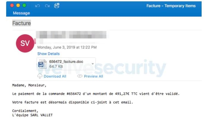 Les mails type permettant de repérer le virus Vareneky. Les mails type permettant de repérer le virus Vareneky.