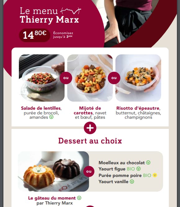 Le menu de Thierry Marx pour le TGV