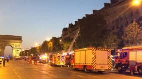 Un incendie s'est déclaré sur les Champs-Elysées ce mercredi