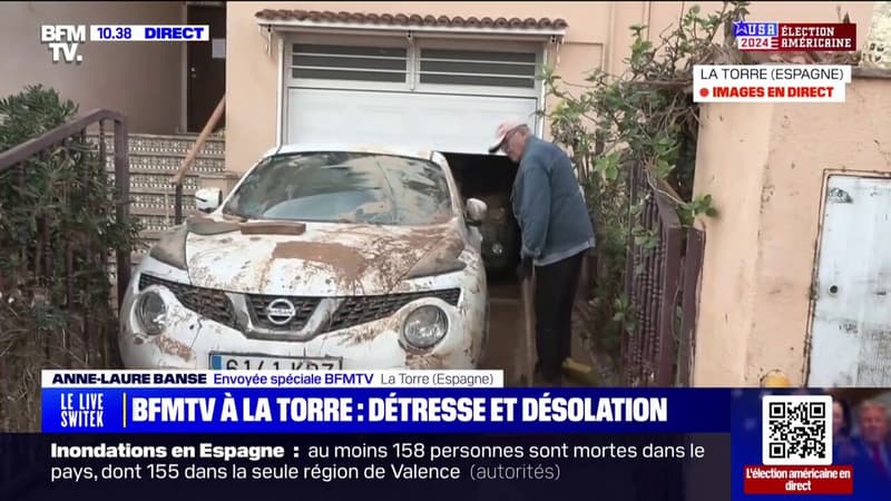 Inondations en Espagne: la solidarité s'organise dans le quartier de La Torre à Valence