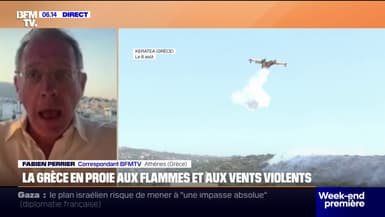 Grèce: les incendies et vents violents font un mort à Keratea