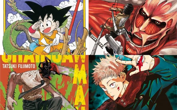"Dragon Ball", "L'Attaque des Titans", "Chainsaw Man" et "Jujutsu Kaisen"