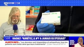 Didier Raoult: "Il n'y a pas étude qui démontrait que l'hydroxychloroquine tuait plus que n'importe quel autre traitement"