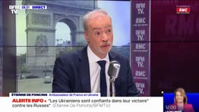 Guerre en Ukraine: pour Étienne de Poncins, ambassadeur de France en Ukraine, Emmanuel Macron "est attendu" sur place