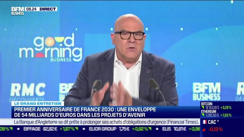 Bruno Bonnell (France 2030) : Un investissement de 54 milliards d'euros dans les projets d'avenir - 12/10