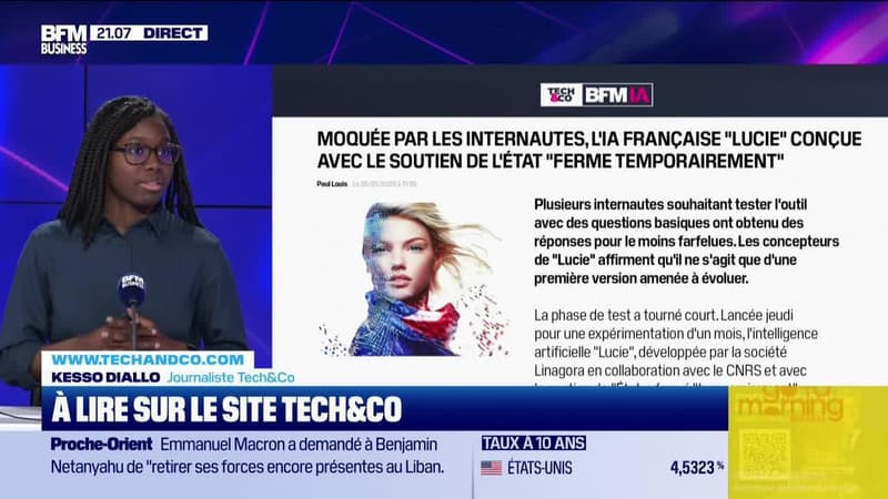 À lire sur le site Tech&Co : Moquée par les internautes, l'IA française 