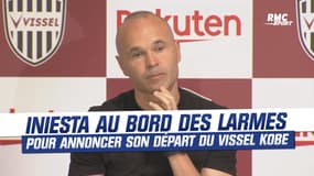 Japon : "L’une des meilleures décisions de ma vie", Iniesta au bord des larmes pour annoncer son départ du Vissel Kobe