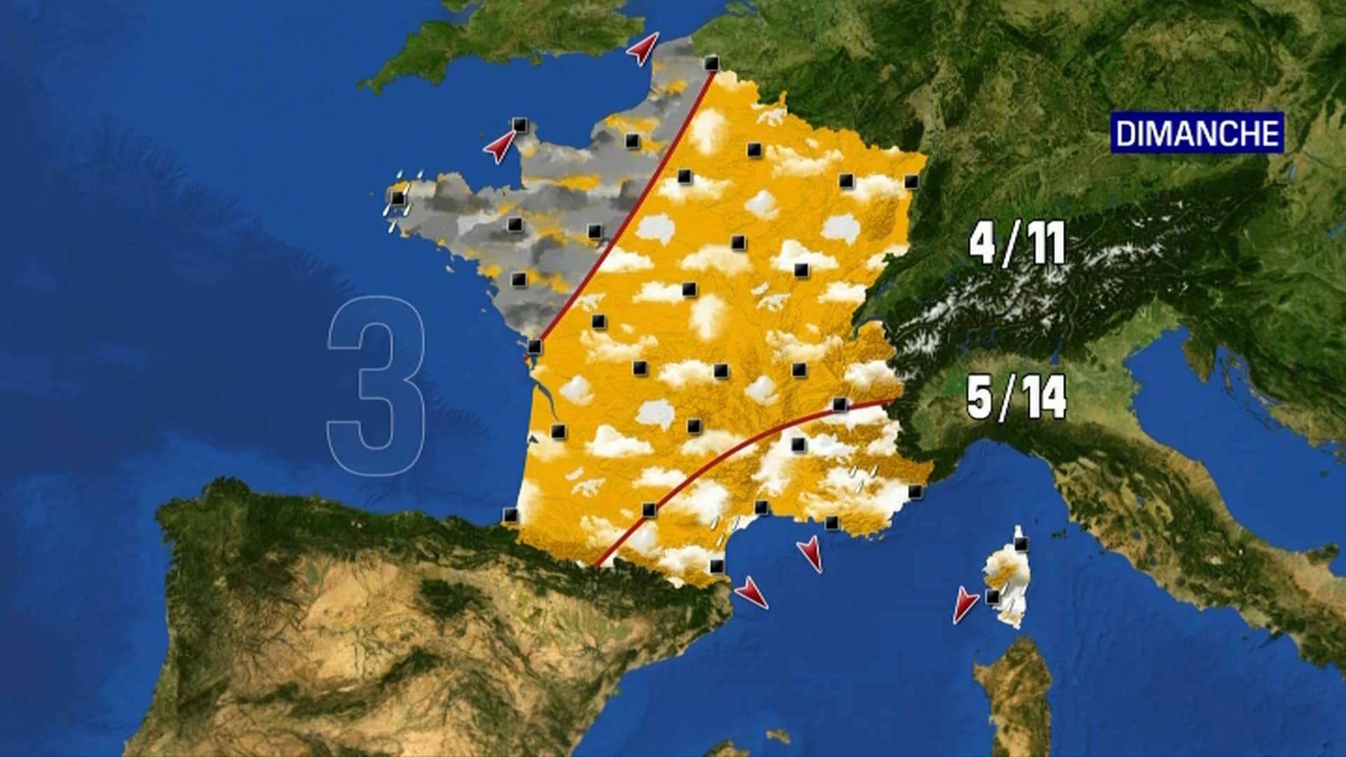 Météo du dimanche 7 novembre