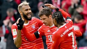 Muller, Choupo-Moting et Gnabry lors de la victoire du Bayern, 11 février 2023