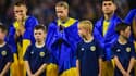 Les joueurs de l'Ukraine lors d'un match de Ligue des nations contre l'Ecosse, septembre 2022