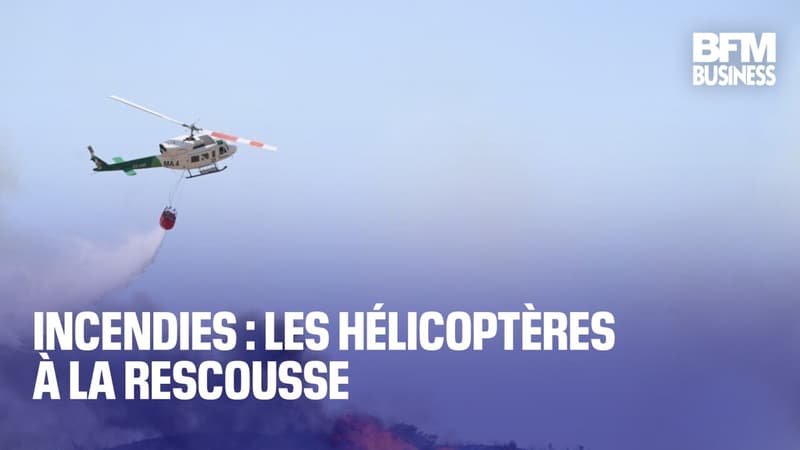 Incendies : les hélicoptères à la rescousse