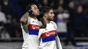 Memphis Depay et Nabil Fekir