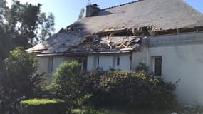 Les images des dégâts causés par le crash d'un avion de chasse belge dans le Morbihan